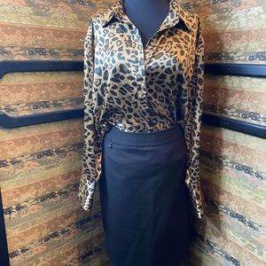 Leopard print blouse